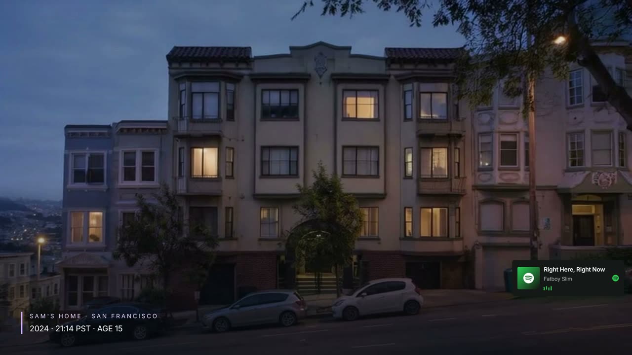 Episode 2 — The Sitter: Sam's home, San Francisco, 2024